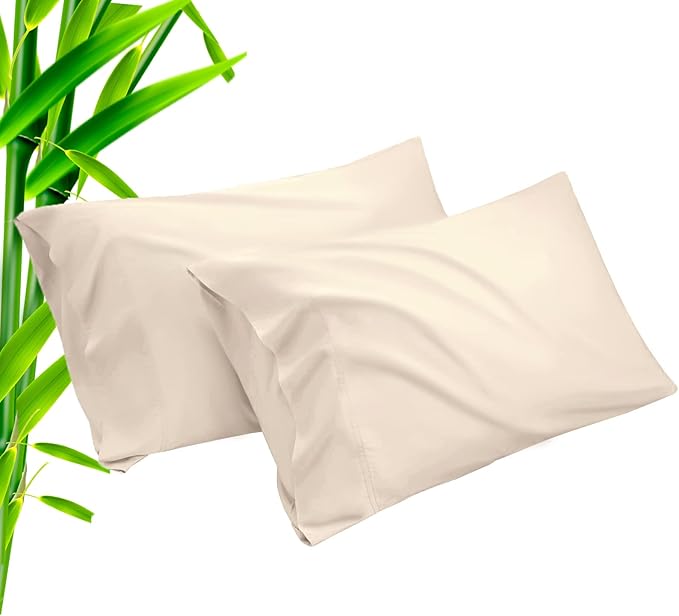 Bamboo Cooling Pillowcase Set - Standard - 20 x 26 in - 2 Pack - 2 Piece