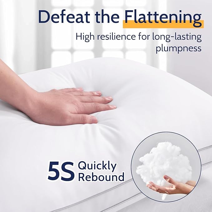 Down Alternative Bed Pillow - King - 4 Pack