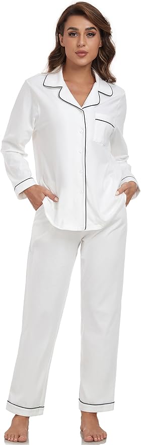 100% Cotton Pants Pajama Set - Long Sleeve - 2 Piece