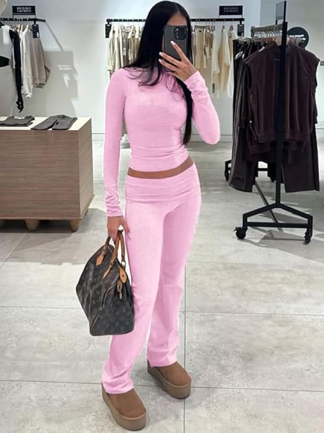 Women's Pants Pajama Set - Long Sleeve - 2 Piece