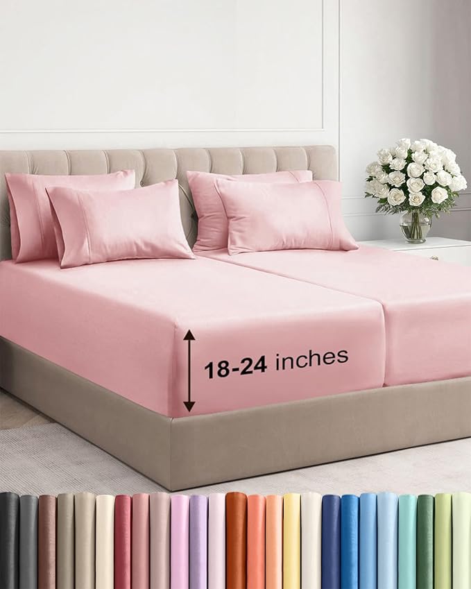 Cooling Bed Sheet Set - Split King - 7 Piece
