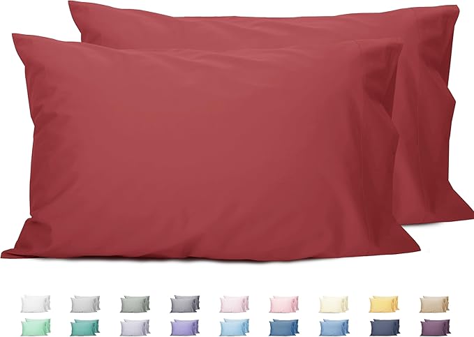 100% Cotton Pillowcase Set - Queen - 20 x 30 in - 2 Piece