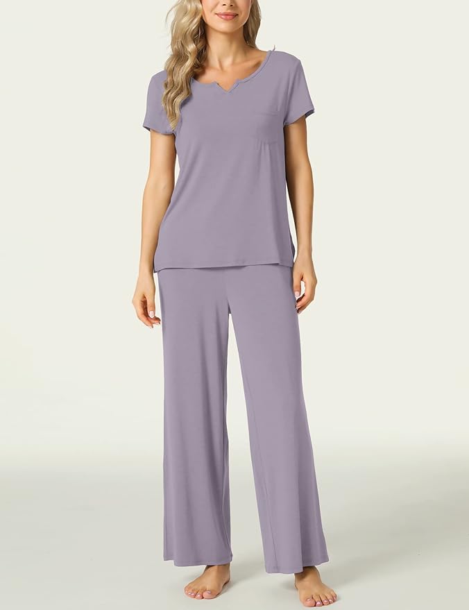 Bamboo Pajama Set - Short Sleeve - 2 Piece