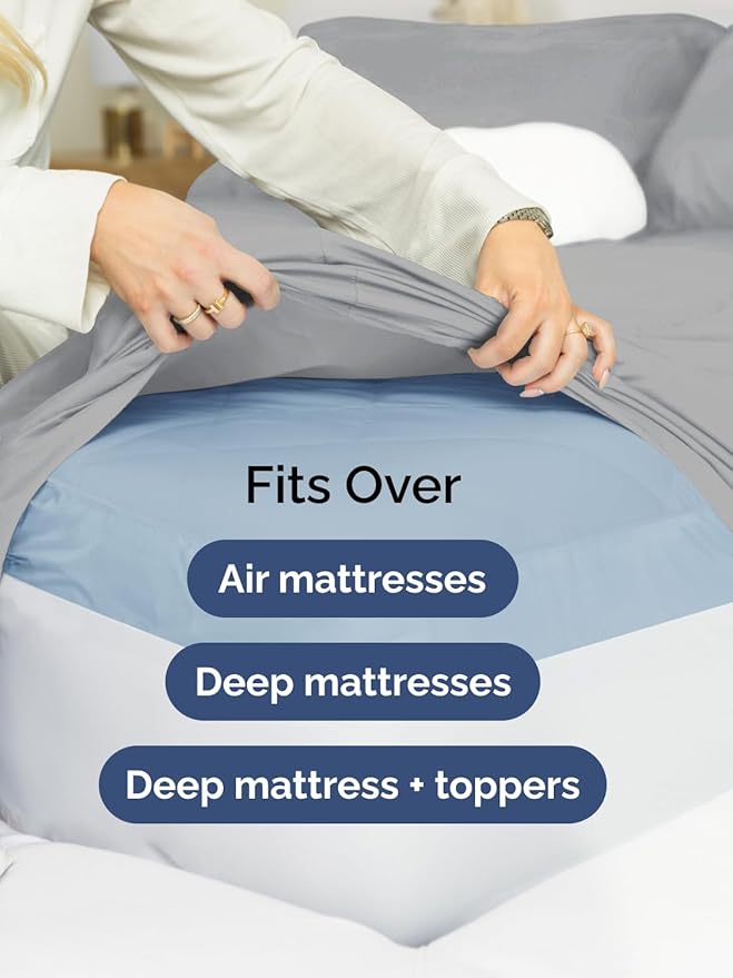 Cooling Bed Sheet Set - Queen - 6 Piece
