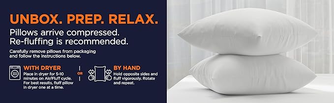 Hypoallergenic Pillow Insert - 2 Pack