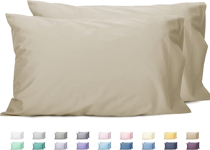 100% Cotton Pillowcase Set - King - 20 x 40 in - 2 Piece