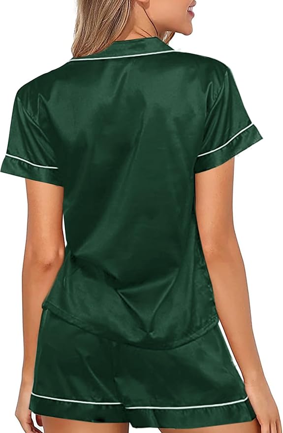 Satin Pajama Set - 2 Piece