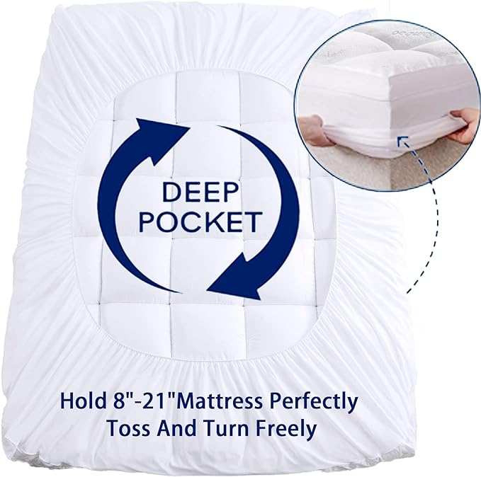 Bamboo Cooling Mattress Pad - California King