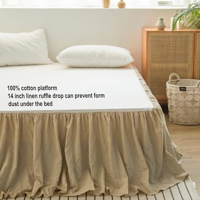 Linen Bed Skirt - King