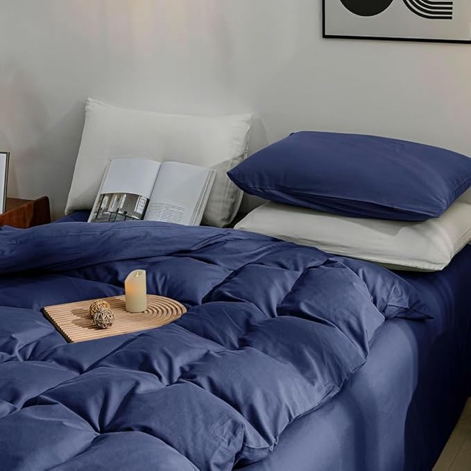 Linen Duvet Cover Set - King - 3 Piece