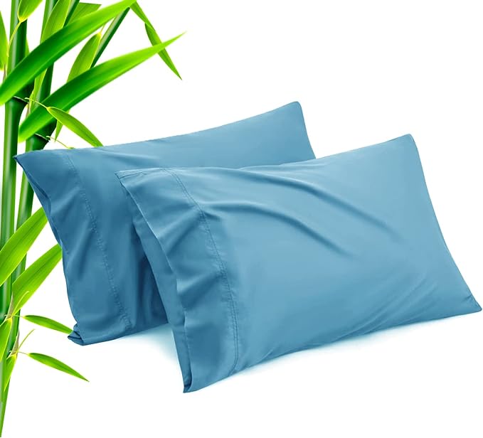 Bamboo Cooling Pillowcase Set - Queen - 20 x 30 in - 2 Pack - 2 Piece