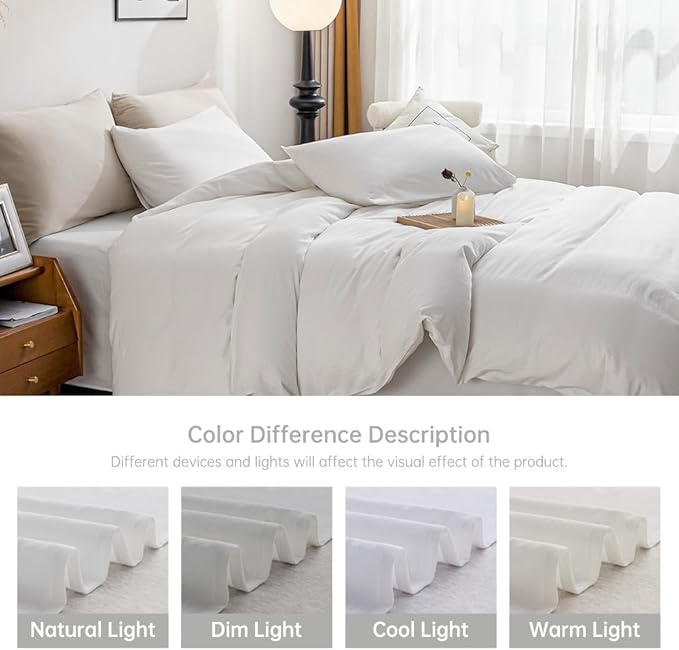 Linen Duvet Cover Set - King - 3 Piece