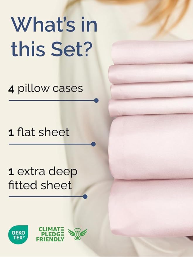 Cooling Bed Sheet Set - King - 6 Piece