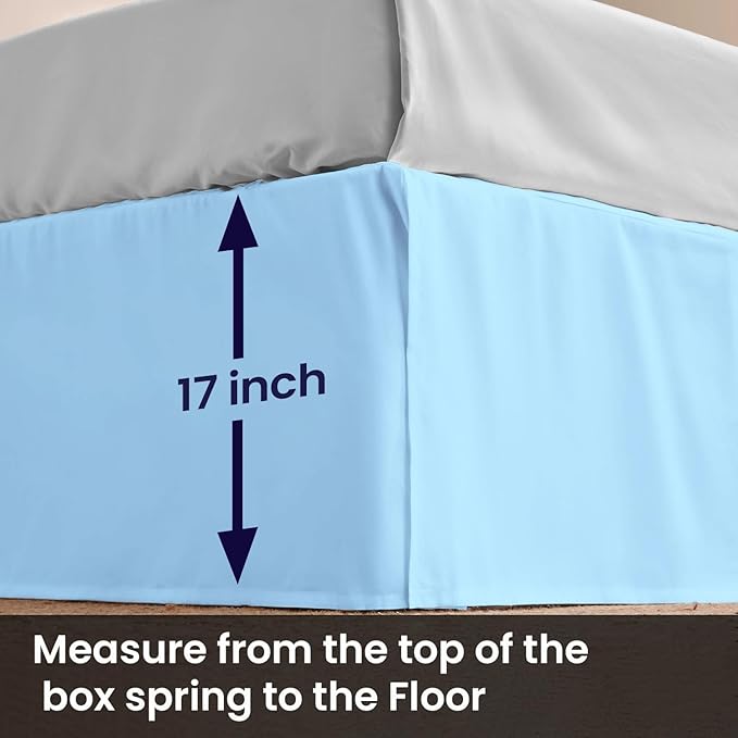 Microfiber Bed Skirt - King - 17 in Drop
