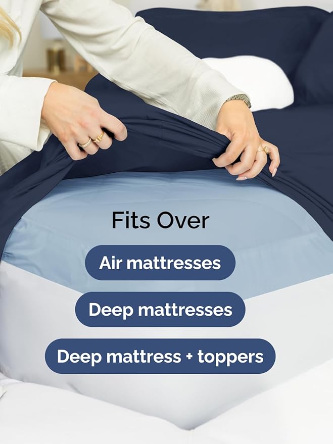 Cooling Bed Sheet Set - Full - 6 Piece