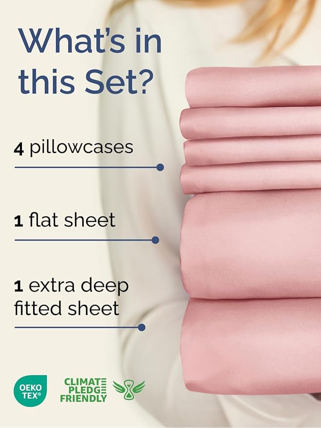 Cooling Bed Sheet Set - King - 6 Piece