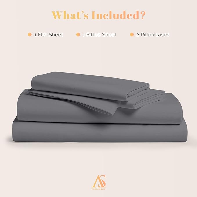 Cooling Bed Sheet Set - Queen - 16 in Deep Pocket - 4 Piece
