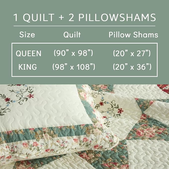 Quilt Set - Queen - 3 Piece