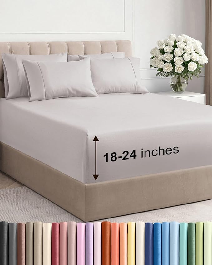 Cooling Bed Sheet Set - Full - 6 Piece