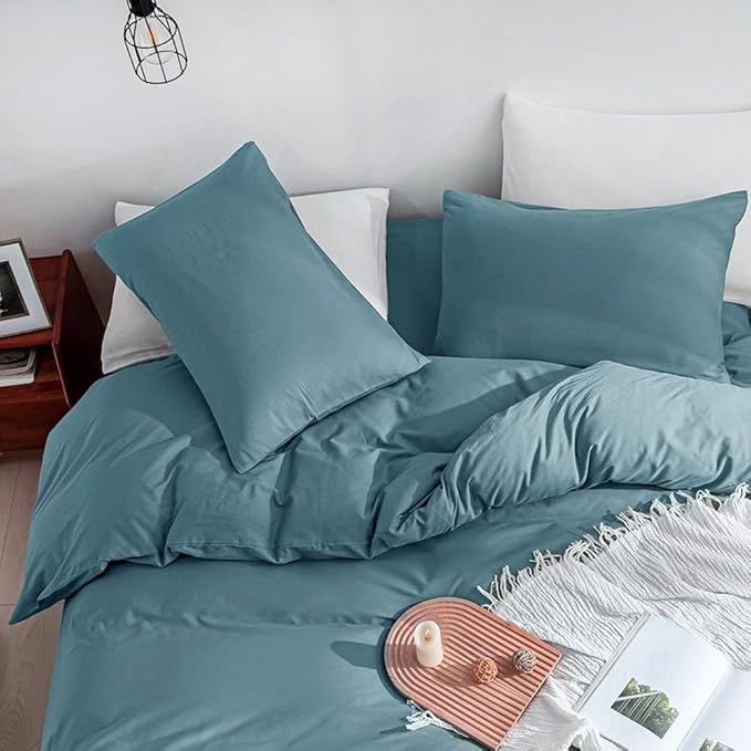 Linen Duvet Cover Set - Full - 3 Piece