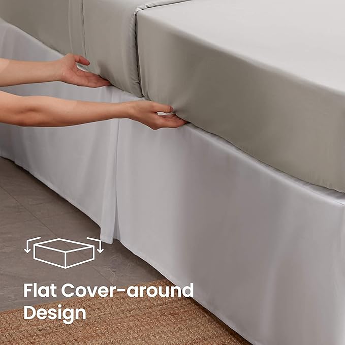 Bed Skirt - Queen - 60 x 80 in - 16 in Drop