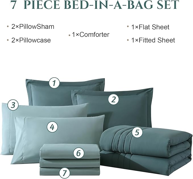 Comforter Set - King - 7 Piece