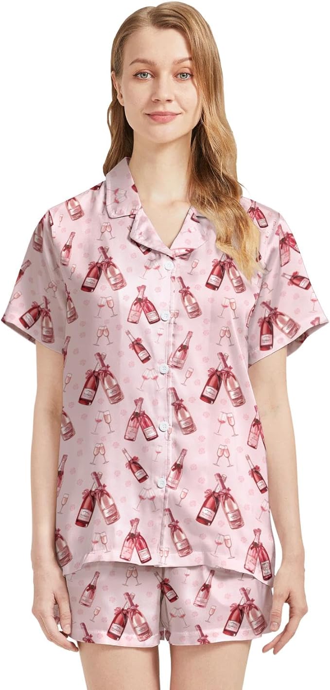 Women's Pajama Set - Short Sleeve - 2 Piece