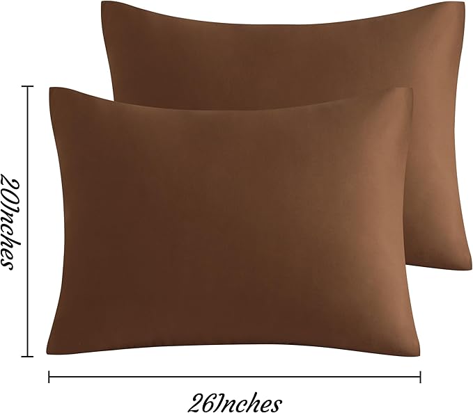 Microfiber Pillowcase Set - Standard - 20 x 26 in - 2 Pack - 2 Piece
