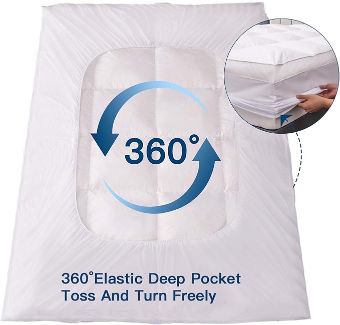 Mattress Topper - Full - 21 in Deep Pocket