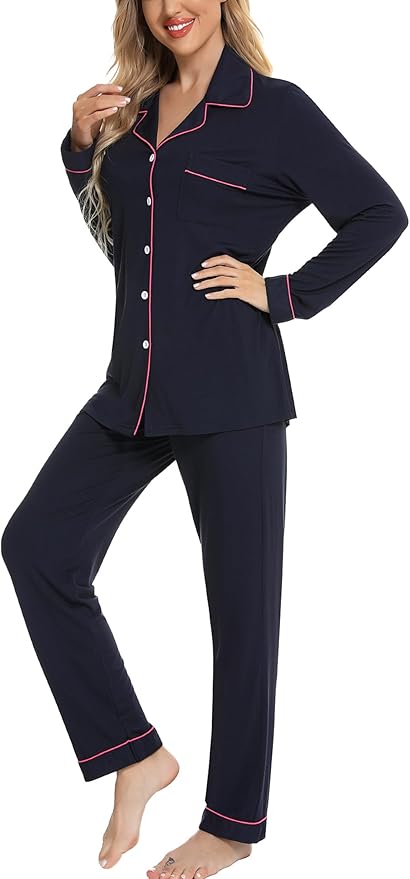 Women's Pants Pajama Set - Long Sleeve - 2 Piece