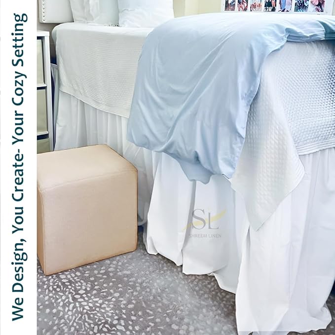 Linen Bed Skirt - Twin XL - 36 in Drop
