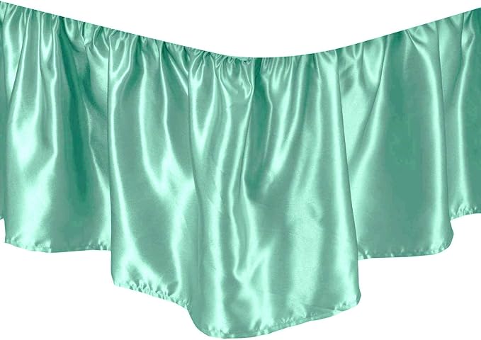 Satin Bed Skirt - King - 15 in Drop
