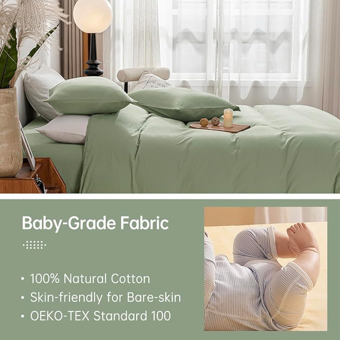 Linen Duvet Cover Set - Twin - 2 Piece