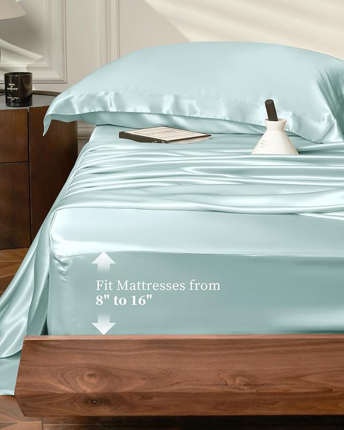 Mulberry Silk Bed Sheet Set - California King - 4 Piece