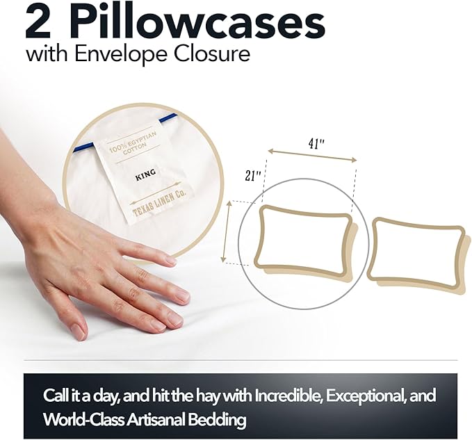 Linen Pillowcase Set - King - 2 Piece