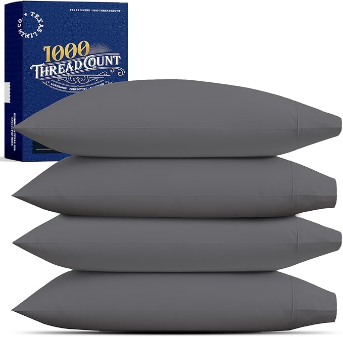 Linen Cooling Pillowcase Set - King - 4 Piece