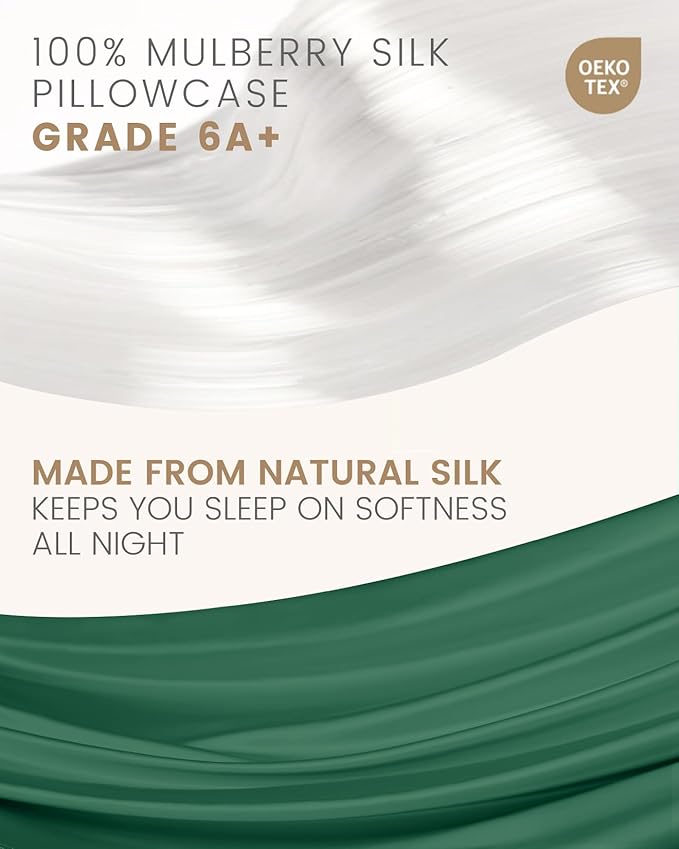 Mulberry Silk Hypoallergenic Pillowcase Set - King - 2 Piece