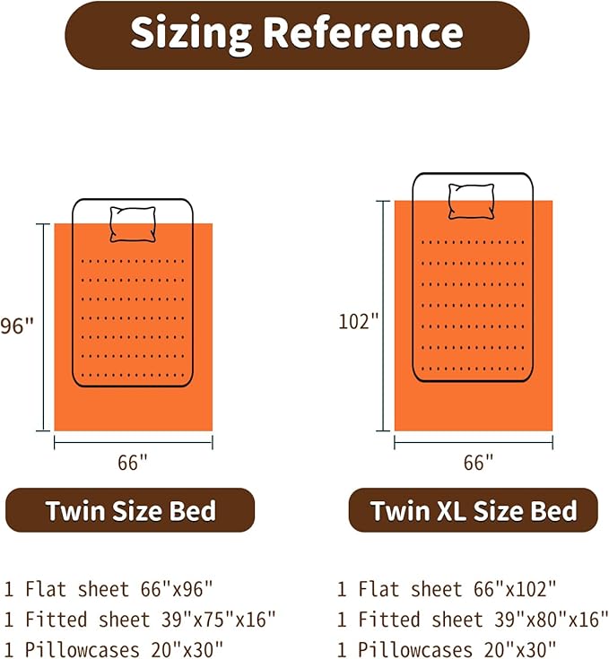 Bed Sheet Set - Twin - 3 Piece