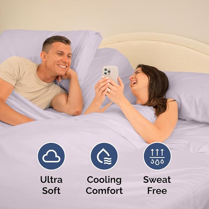 Cooling Bed Sheet Set - King - 4 Piece