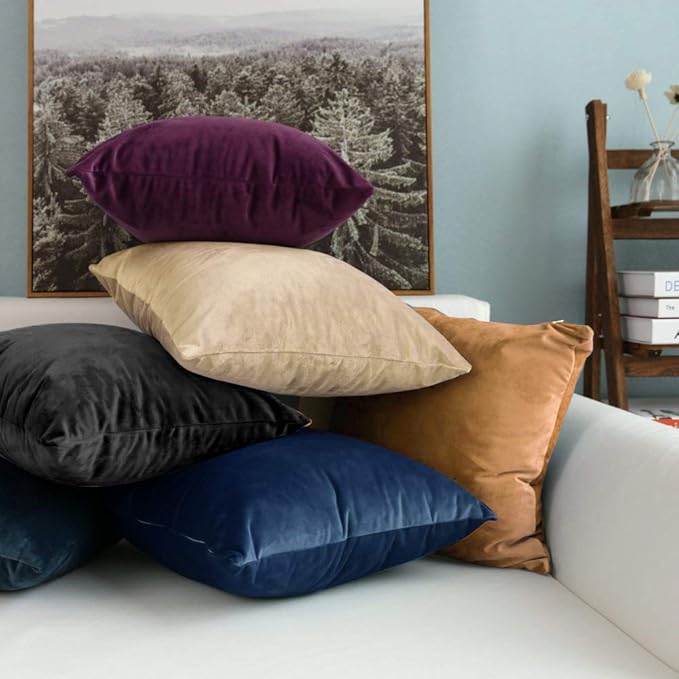 Velvet Pillowcase Set - 18 x 18 in - 2 Pack