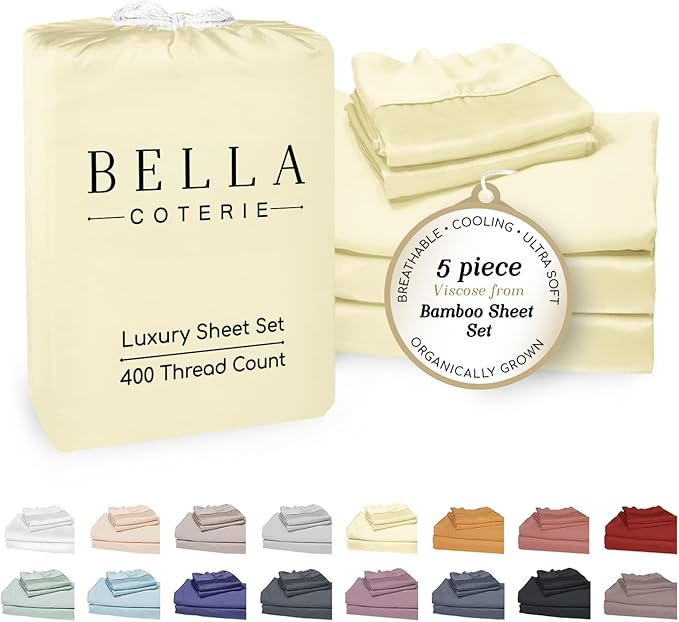 Bamboo Cooling Bed Sheet Set - Split King