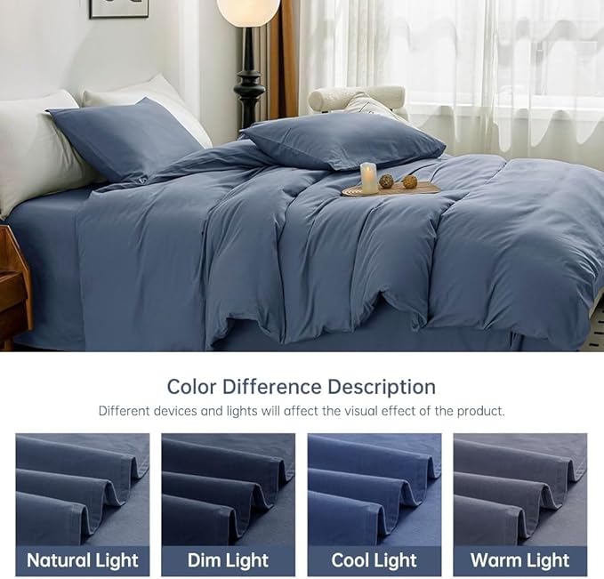 Linen Duvet Cover Set - Twin - 2 Piece