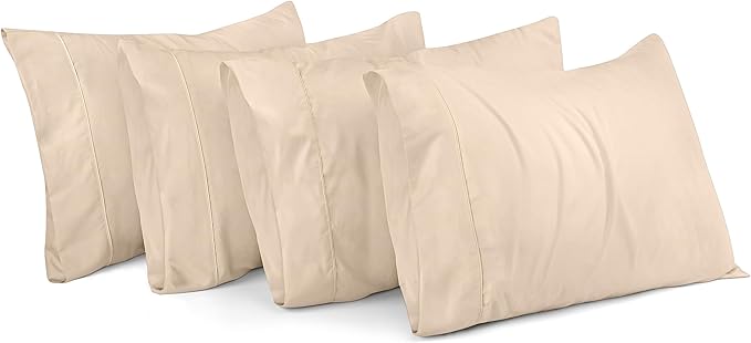 Microfiber Pillowcase Set - Standard - 20 x 26 in - 4 Pack