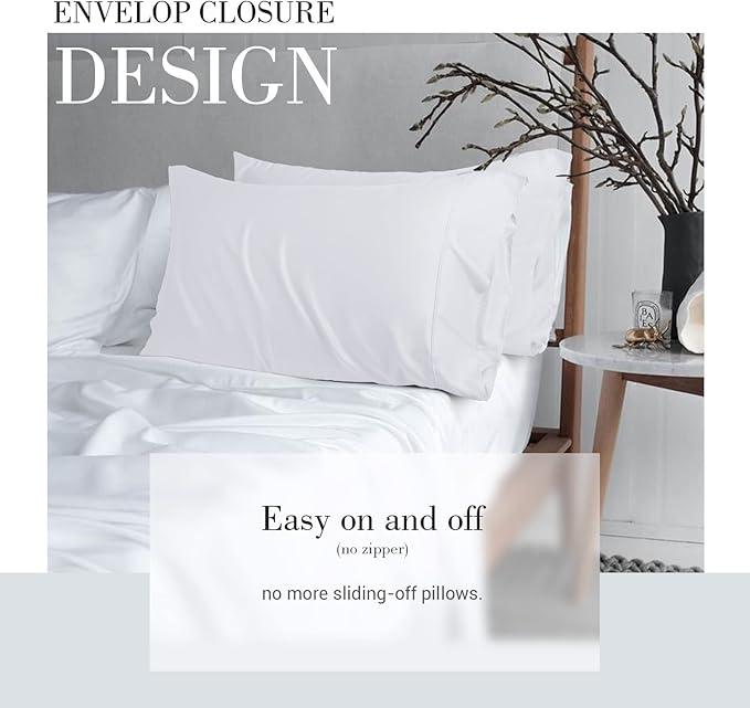 Bamboo Cooling Pillowcase Set - Standard - 20 x 26 in - 2 Piece