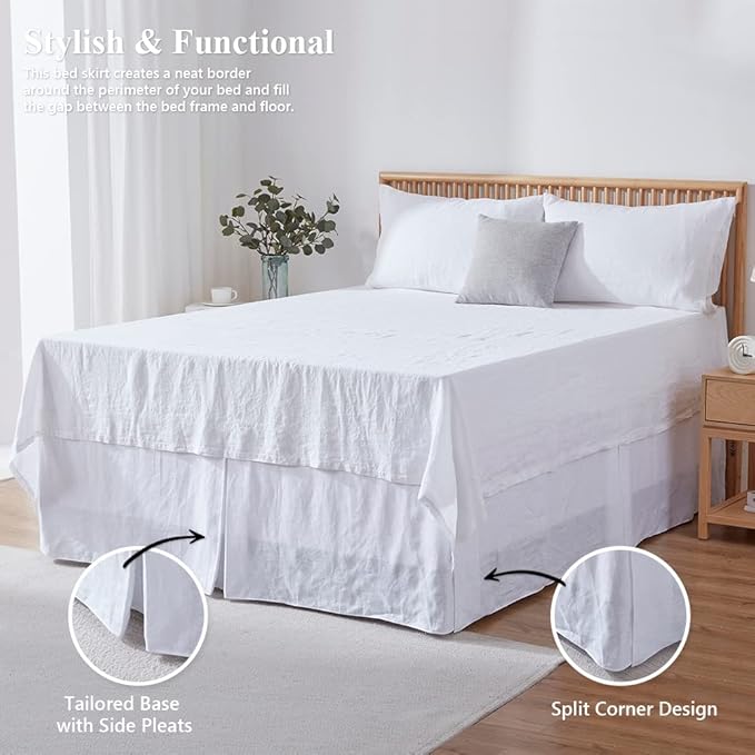 Linen Bed Skirt - Twin