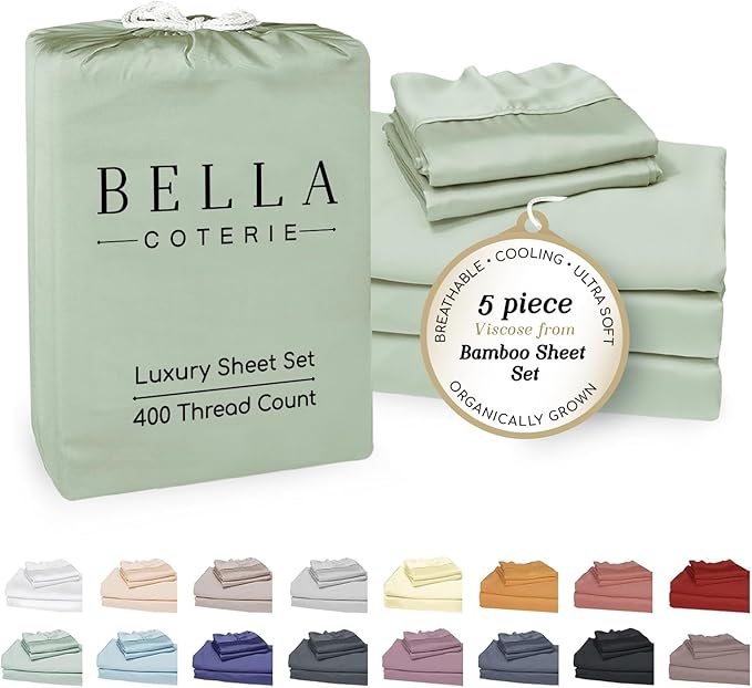 Bamboo Cooling Bed Sheet Set - Split King