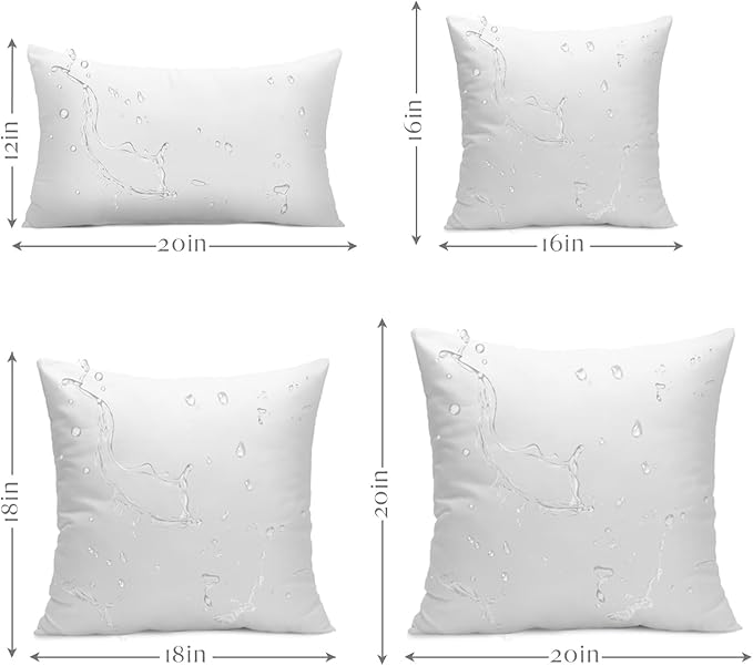 Hypoallergenic Bed Pillow - 4 Piece