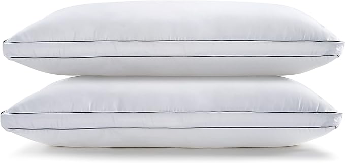 Linen Bed Pillow - Queen - 20 x 30 in - 2 Piece