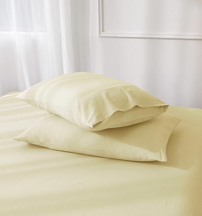 Linen Bed Sheet Set - Full - 3 Piece