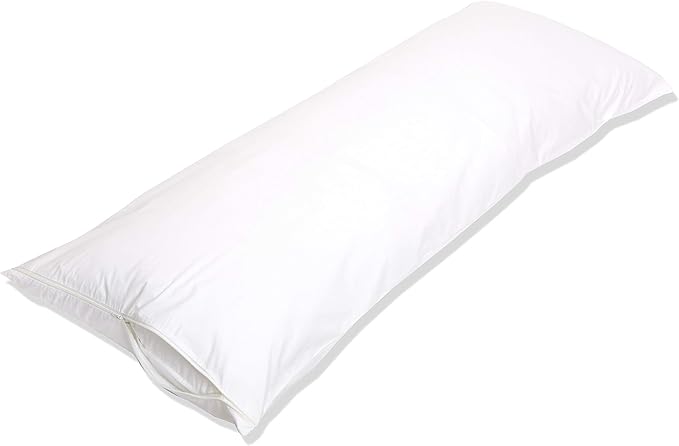 100% Cotton Hypoallergenic Pillow Protector - 55 x 21 in